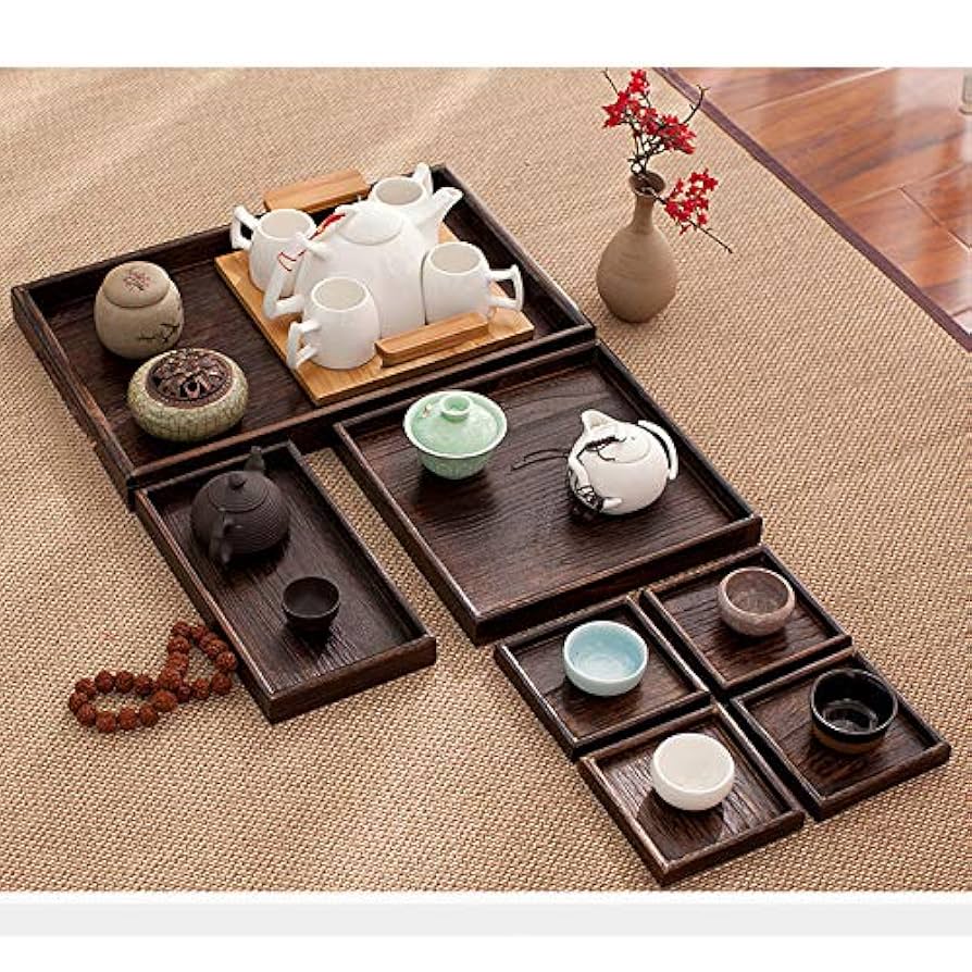 ≪陶磁器 茶器セット ─ 4客用 木製トレイ付≫ ≪陶磁器 茶器セット ─ 4客用 木製トレイ付≫ Amazon.co.jp